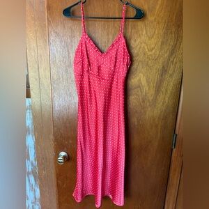 Japna Red and White Polka Dot Top